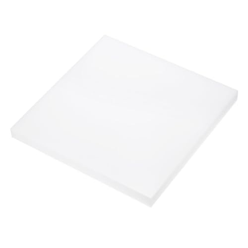 Image of 12 x 12 Inch UHMW Polyethylene Sheets, 3 /4 Inch Thick Ultra High Molecular Weight White Plastic Sheet [for Home, Industrial]