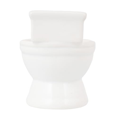 Novelty Toilet-Shaped Ceramic Ashtray – 4 Inch Tall Funny “Asstray” Design Decorative Holder | Quirky Home, Desk, or Shelf Accent for Coins, Keys, Trinkets, or Collectibles