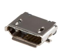 Pack of 5 UJ2-MIBH-G-SMT-TR Connector Receptacle Jack Micro 5 Position Surface Mount :RoHS, Cut Tape