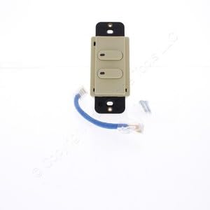 #US Ivory LoadLogic Smart Switch for Controller 2-Button W/Pilot Light RCS2I
