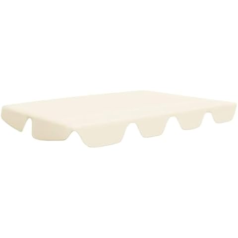 vidaXL Cream Garden Swing Canopy Replacement Cover