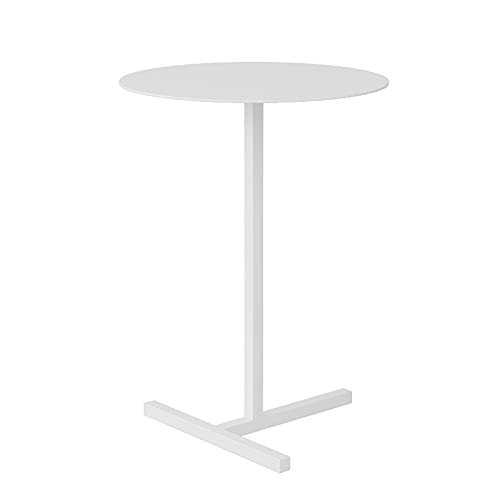 Mesa auxiliar, mesa auxiliar de té, mesa auxiliar, mesa de centro redonda nórdica, mesa de salón, mesa de noche, moderna y minimalista, para balcón, mesa de centro, varios colores para elegir