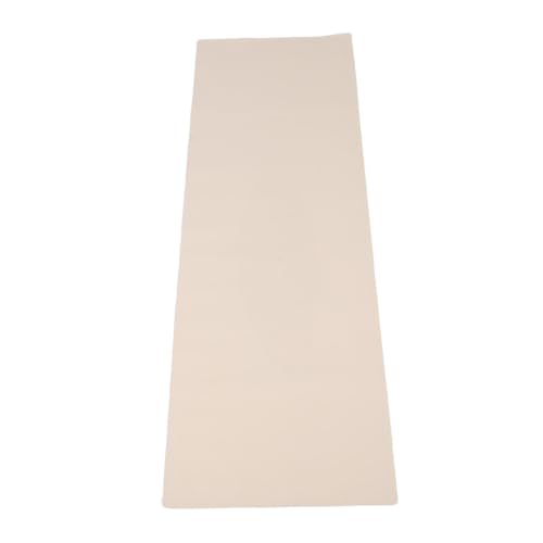 Healeved Alfombrilla para Escritorio 40X120 CM Beige Base de Vellón Grueso, Tapete Protector para Maquillaje y Área de Belleza en Hogar U Oficina