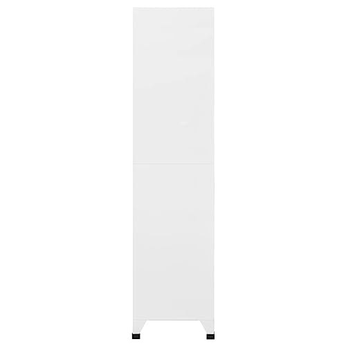 Vidaxl Armadietto A 18 Scomparti In Metallo 90X40X180 Cm Schedario Ufficio - 3