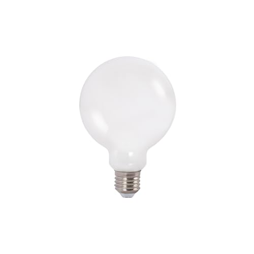 B·LED BARCELONA LED - Bombilla LED decorativa Milky - E27 G95-6W - 3000K - Blanco Cálido