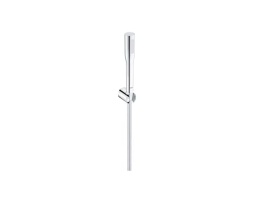 GROHE Vitalio Get Stick Ensemble de Douche (Pommeau de Douche 1 jet Economie d’eau, Support Mural, Flexible de douche VitalioFlex Silver anti-torsion 1. 5m),...