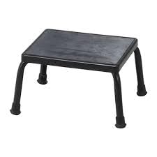 Footstool, 11" x 14" Platform, Black Finish