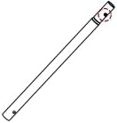 Sakugi Clothes Rack Accessories C - Straight Rod*2 for US621