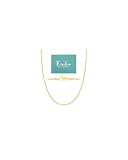 Eterjew 2mm 18K Gold Plated Rope Chain Necklace for Women 20 Inch