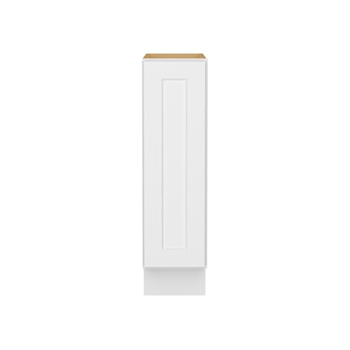 Image of Furinno Shaker Tray Bases Kitchen Cabinet, Ready to Assemble, 24 D x 9 W x 34.5 H, White