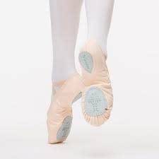 Chaussure de Danse Demi-semelle pour la Pratique du Yoga Danse, Chausson de Ballet Demi-semelle Extensible et Respirant (Couleur de peau
