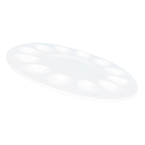 HOLIDYOYO Deviled Egg Platter Tray Kitchen Egg Holder for Eggs Material for Parties and Gatherings Easy to Use Serving Storage