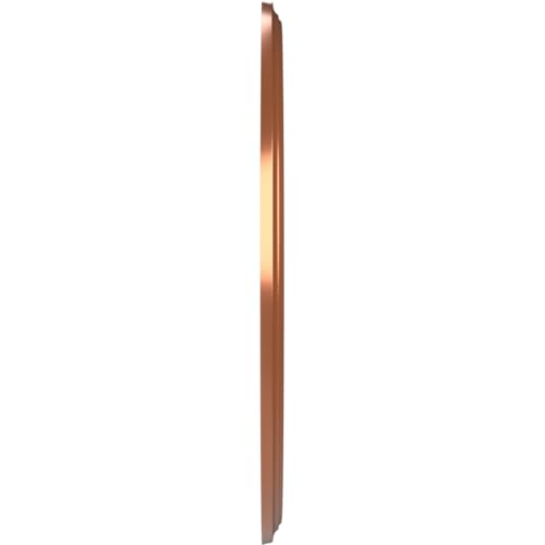 Image of Ekena Millwork CMP22BEBCO Berkshire Thermoformed PVC Ceiling Medallion (Fits Canopies up to 10 1 /8 inch), 22 inchOD x 3 1 /2 inchID x 1 inchP, Bright Coat Copper