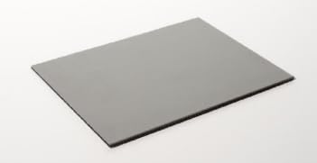 Aluminium Composite Panel, Thickness 3 mm - Protected by Film - PLAVALY (White/Silver, 100 x 50 cm)