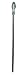 Charades Adult 62-Inch Cobra Staff Costume Weapon, Blue/Silver