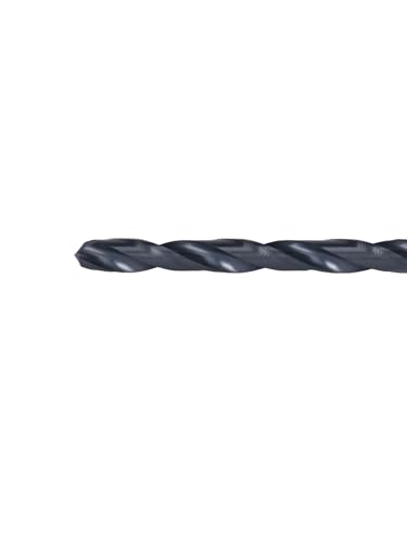Image of Century Drill & Tool 24113 Pro Grade Black Oxide Drill Bit, 13 /64 inch, Pro | Straight shank, 3-5 /8 inch overall length, 135 point, cuts steel, wood & plastic, 135 split point