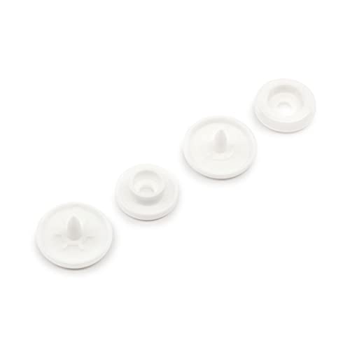 Dritz Plastic Snaps, Round, White, Size 20 12-Count #TOP3