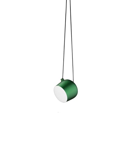 Flos Aim Small Sospensione F0095039 - Lámpara LED de techo (aluminio y policarbonato, 12 W, 17 x 17 x 14,9 cm)
