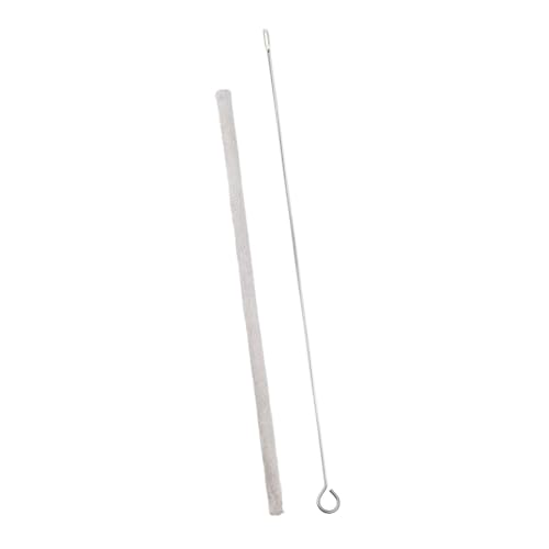 Flute Maintenance Set Tube Cleaner Lightweight Tool for Oboe Sax Piccolos 31.50inch Metal Cleaning Rod with Cloth