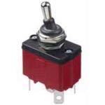 3644NF/2, Switch Toggle ON ON ON SP3T Round Lever Quick Conn/Solder Lug 12A 250VAC 28VDC Panel Mount with Threads