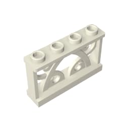 XYEIUGO GDS-M154 19121 Ornaments 1x4x2 Fancy Railing Fence, White, 50 PCS