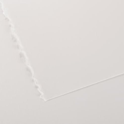 Lot de 25 Feuille Canson® Edition 56x76 250g/m², lisse/grain fin extra blanc, 2 bords frangés