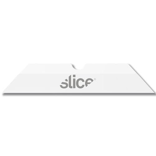 Slice 10408 Replacement Ceramic Blades (Pointed Tip) | Pack of 4 | Finger-Friendly, Dual-Sided Ceramic Safety Blades | Last Up to 11X Longer Than Traditional Blades