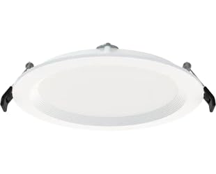 RAB Lighting WFRL-Field-Adjustable Edge-Lit LED Downlight-Canless Wafer Design-Black/White Trim-5CCT Selectable 2700K-5000K-90 CRI-Wet Rated/Dimmable for Modern Ceilings (WFR34-6B/BP - 12 Pack)