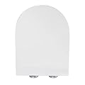 WinZo UF080 18.25" Elongated U Shape Toilet Seat Soft Close Quick Release UF Heavy Duty Bigger Cover White