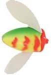 Spin-N-Glo Winged Drift Bobbers - Size 8-12 Pack - Made in U.S.A.