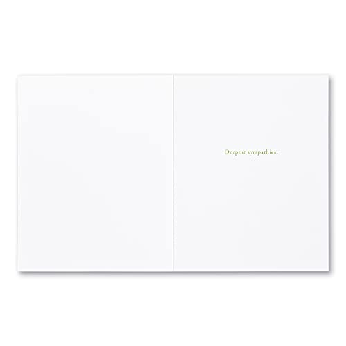 Compendium Positively Green Greeting Cards — 4-Pack Of Sympathy Cards — When Someone You Love Becomes A Memory… (Four Cards Total, One Design) #TOP2