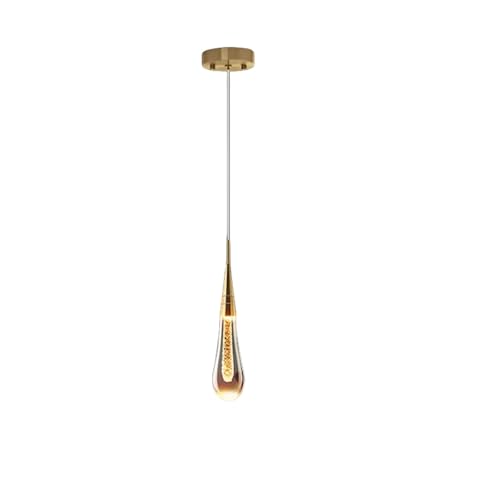 Éclairage suspendu sphérique LED, lampe cristal de luxe pour table de chevet