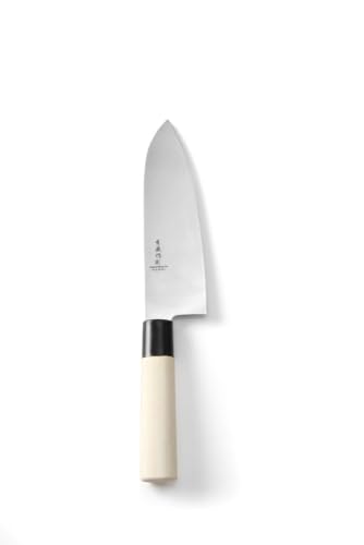 Couteau Santoku HENDI 845035 ne colle plus aux aliments pour coupes nettes