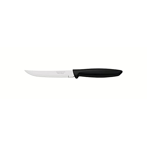 Faca para Frutas Tramontina Plenus com Lâmina em Aço Inox com Fio Liso e Cabo de Polipropileno Preto