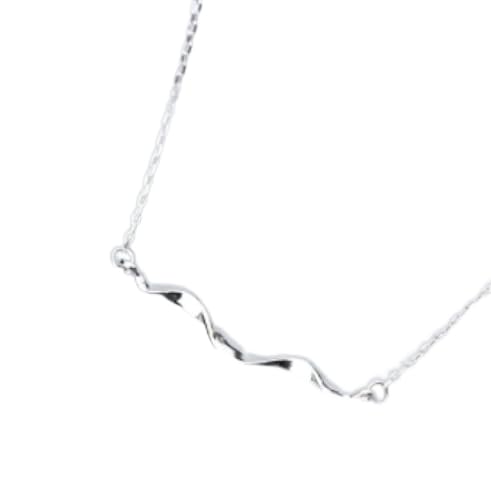 Collier ondulé pour femmes en argent S925, le bijou bohème pour le quotidien