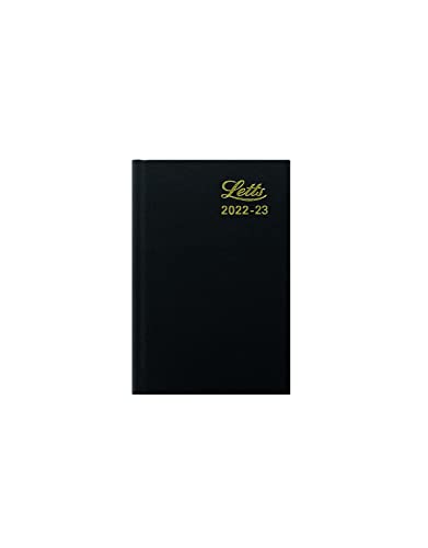 Letts Standard Mini Pocket Academic 2022-2023 - Agenda semanal, color negro Cover