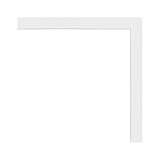 Poster Palooza 22x26 Contemporary White Wood Picture Frame - UV Acrylic, Foam Board Backing, &...