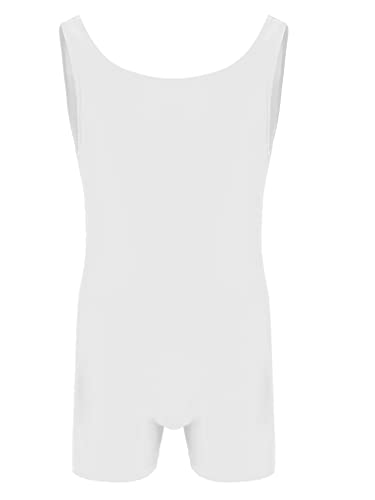 renvena Men's Adult Stretchy One Piece Tank Leotard Biketard Sports Workout Sleeveless Wrestling Singlet Bodysuit4