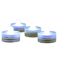 Afoosoo 50 Stück Unterwasser-LED-Licht Flammenlose LED-Kerze Batteriebetriebenes Teelicht Tauch Dekorative Lichter für Hochzeitsfeier Eventlicht Aquarium Licht Weihnachten Halloween Licht (Weiß) Cover