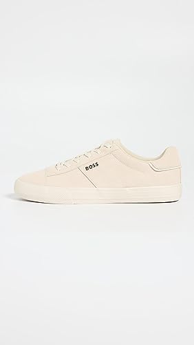 BOSS Men's Cupsole Suede Leather Casual Sneaker, Cloud Dream Cream, 12 | Image 4