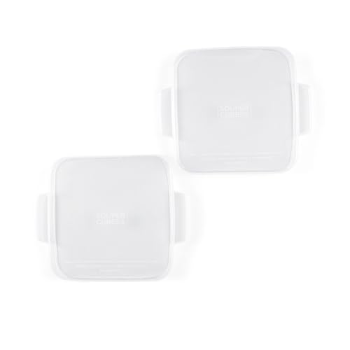 Souper Cubes 5 x 5 Stoneware Ceramic Baking Dishes Replacement Silicone Covers, Set of 2, Stoneware Not Included