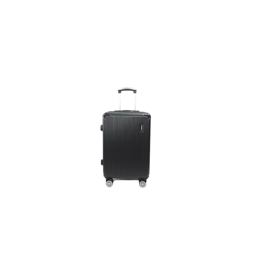 Mala De Bordo 360° ad, leve no avião. 2 zíperes, expansíveis rodinha duplo 9kg 10kg novo 2024.mala de viagem；malas de viagem(Preto,N20: 55X 35x25)