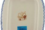 Polmedia Polish Pottery Butter Dish - Cabbage Roses Pattern Handmade in Boleslawiec Poland + Certificate of Authenticity