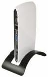 Hypertec USB3DOC - (Part forecast for discontinuation- available whilst stock last) Universal USB 3.0 SuperSpeed docking station with KM Switch- connect your laptop to external devices such as monitor- network- scanner- keyboard- mouse and speakers via a single USB cable (U (1year warranty)