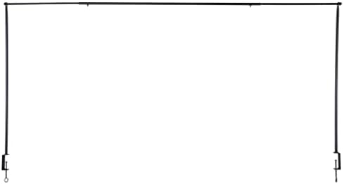 Esschert Design Table Decoration Pole, Decorative Clamp Frame, Black Extendible Metal Rod 117-211 cm