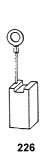 Specialty Carbon Brushes 1806_Metabo_W 20230 for Metabo W 20230 Powertools - With Automatic Stop, Cable and Spring - Replaces 34301084