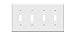 ENERLITES Quad Light Switch Wall Plate, Standard Size 4-Gang 4.50" x 8.19", Unbreakable Polycarbonate Thermoplastic, 8814-W, White