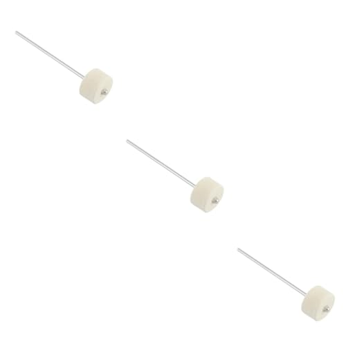 Accesorios para pedal de bombo con eje y fieltro de acero inoxidable miniatura 1