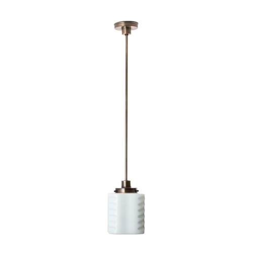 Lampe suspendue De Klerk 20's bronze Art Deco Trade luminaire de plafond pour intérieur