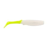 Berkley Gulp! Paddleshad Fishing Soft Bait, Pearl White/Chartreuse, 3'